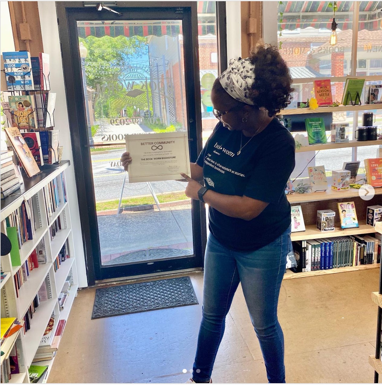 Julia Davis at The Book Worm Bookstore