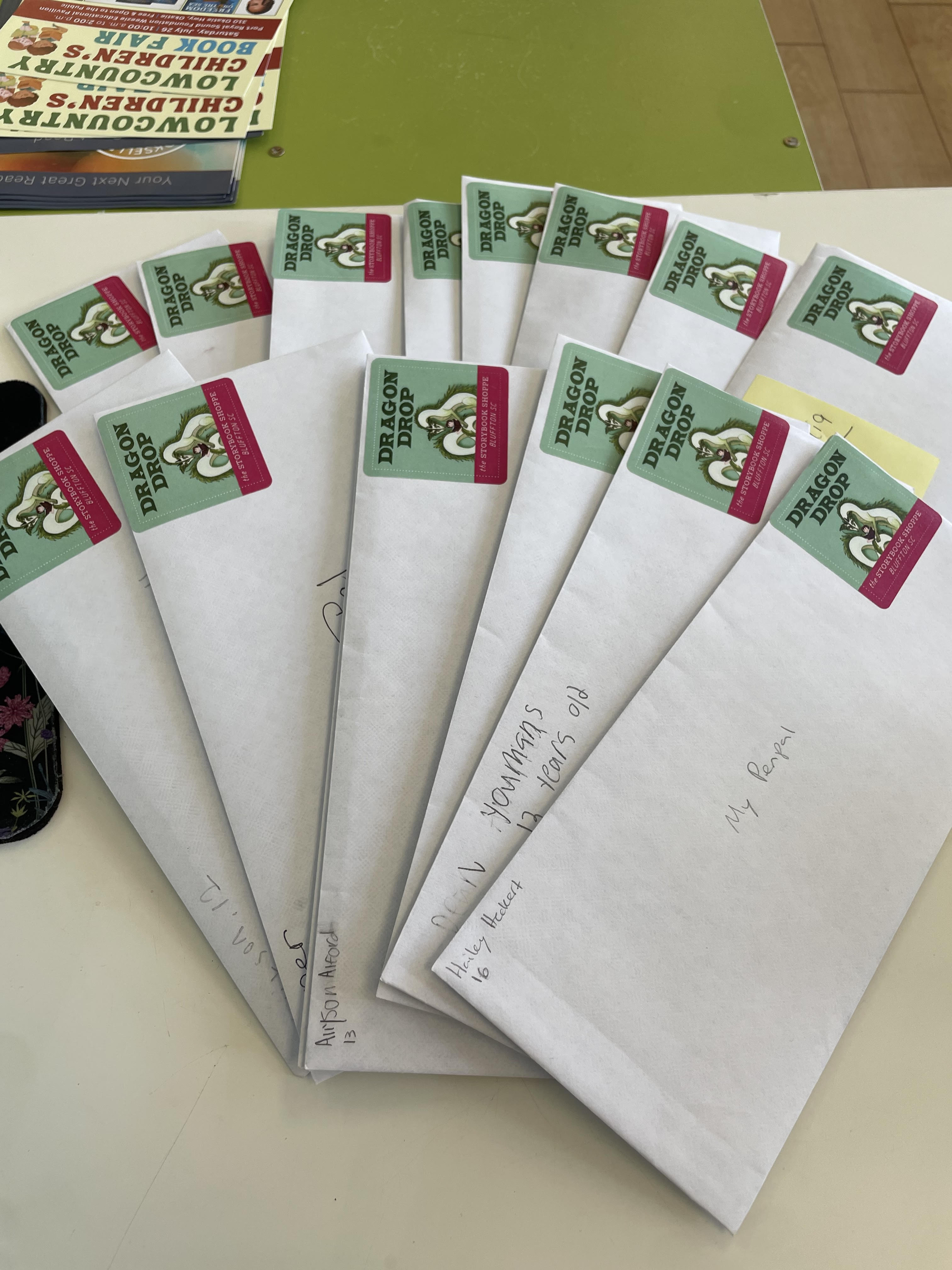 Letters from Dear America Pen Pal Project, photos courtesy Sally Sue Levigne, owner of The Storybook Shoppe
